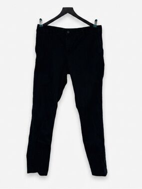 WEEKDAY Wood Black Organic Cotton Chinos Trousers 34 Waist